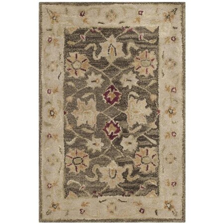 Safavieh 2 x 3 ft. Accent Antiquity Hand Tufted RugOlive Grey & Beige AT853A-2